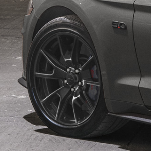 Platišče iz lahke zlitine 19" s 5 kraki, črn, spredaj